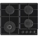 Gorenje | GTW641EB | Hob | Gas on glass | Number of burners/cooking zones 4 | Rotary knobs | Black