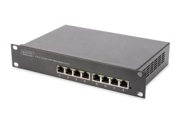 Digitus | 8-port Gigabit Ethernet Switch | DN-80114 | Unmanaged | Rackmountable | 10/100 Mbps (RJ-45) ports quantity | 1 Gbps (R