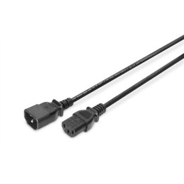 Digitus | Power extension cable | Power IEC 60320 C13 | Power IEC 60320 C14 | 1.8 m | Black