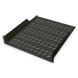 Digitus | Fixed Shelf for Racks | DN-19 TRAY-2-55-SW | Black | The shelves for fixed mounting can be installed easy on the two f