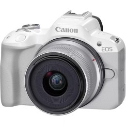 Canon EOS | R50 | RF-S 18-45mm F4.5-6.3 IS STM lens | Grey | White