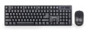 Gembird | Keyboard and mouse | KBS-W-01 | Keyboard and Mouse Set | Wireless | Mouse included | Batteries included | US | Black |