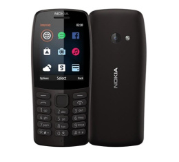 Nokia 210 Black, 2.4 ", TFT, 240 x 320 pixels, 16 MB, Dual SIM, Bluetooth, 3.0, USB version microUSB, Main camera 0.3 MP, 1020 m