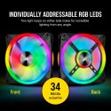 Corsair | QL Series 140mm PWM Dual Fan Kit with Lighting Node CORE | QL140 RGB | Case fan