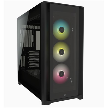 Corsair | RGB Computer Case | iCUE 5000X | Side window | Black | ATX | Power supply included No | ATX