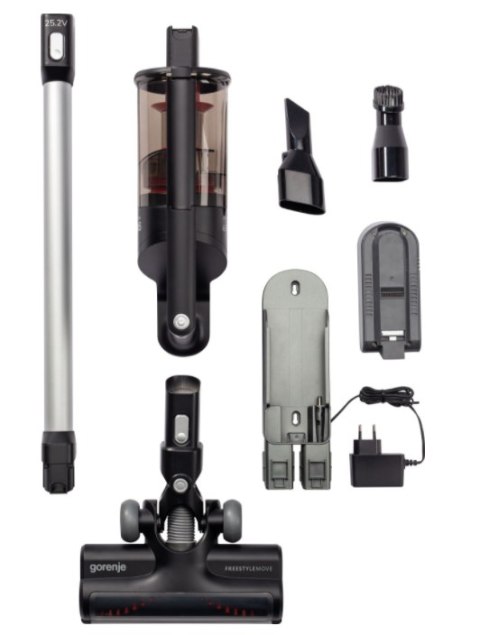Gorenje | Odkurzacz Handstick 2w1 | SVC252FMBK | Praca bezprzewodowa | Handstick i ręczny | 35 W | 25,2 V | Czas pracy (maks.) 4 Gorenje | Odkurzacz Handstick 2w1 | SVC252FMBK | Praca bezprzewodowa | Handstick i ręczny | 35 W | 25,2 V | Czas pracy (maks.) 4