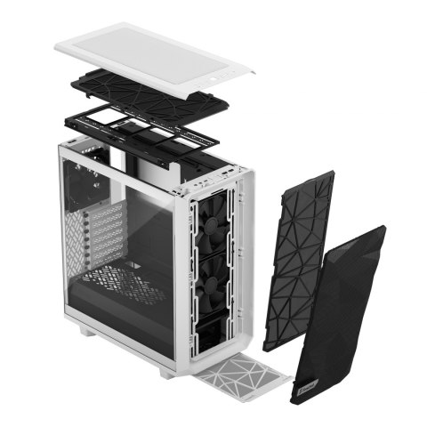 Fractal Design | Meshify 2 Compact Clear Tempered Glass | White | Power supply included | ATX Fractal Design | Meshify 2 Compact Clear Tempered Glass | White | Power supply included | ATX