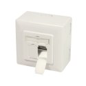 Logilink | NP0006A Wall Outlet | Pure White | Metal die-cast housing with strain relief