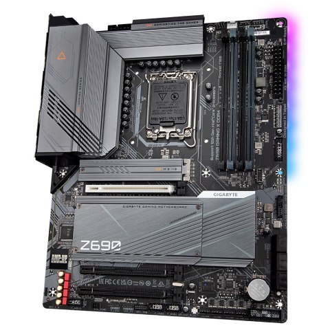 Gigabyte | Z690 GAMING X DDR4 1.0 M/B | Processor family Intel | Processor socket LGA1700 | DDR4 DIMM | Memory slots 4 | Support Gigabyte | Z690 GAMING X DDR4 1.0 M/B | Processor family Intel | Processor socket LGA1700 | DDR4 DIMM | Memory slots 4 | Support