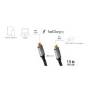 Logilink | USB-C cable | Male | 24 pin USB-C | Male | Black | 24 pin USB-C | 1.5 m