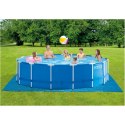 Intex | Metal Frame Pool Set with Filter Pump, Safety Ladder, Ground Cloth, Cover | Blue