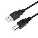 Logilink | Kabel USB | Męski | 4-pinowy USB typ B | Męski | Czarny | 4-pinowy USB typ A | 2 m