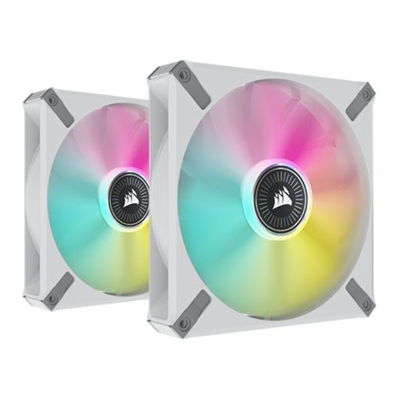 Corsair | iCUE ML140 RGB ELITE Premium, Dual Pack | CO-9050119-WW | White | Case fan