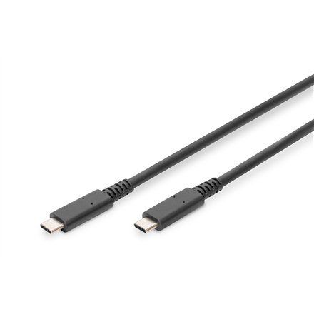 Digitus | USB-C cable | Male | 24 pin USB-C | Male | Black | 24 pin USB-C | 0.8 m