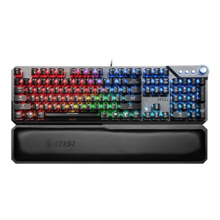 MSI | VIGOR GK71 SONIC RED US | Gaming keyboard | RGB LED light | US | Wired | Black