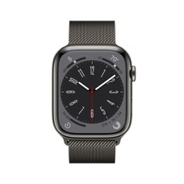 Apple Watch | Series 8 (GPS + Cellular) | Smart watch | Stainless steel | 45 mm | Grey | Apple Pay | 4G | Water-resistant | Dust