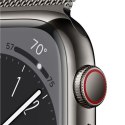 Apple Watch | Series 8 (GPS + Cellular) | Smart watch | Stainless steel | 45 mm | Grey | Apple Pay | 4G | Water-resistant | Dust
