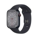 Apple Watch | Series 8 (GPS + Cellular) | Smart watch | Aerospace-grade aluminium alloy | 45 mm | Black | Apple Pay | 4G | Water