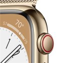 Apple Watch | Series 8 (GPS + Cellular) | Smart watch | Stainless steel | 45 mm | Gold | Apple Pay | 4G | Water-resistant | Dust