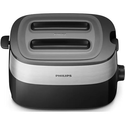 Philips | HD2517/90 Daily Collection | Toster | Moc 830 W | Liczba gniazd 2 | Materiał obudowy tworzywo sztuczne | Czarny/stal n Philips | HD2517/90 Daily Collection | Toster | Moc 830 W | Liczba gniazd 2 | Materiał obudowy tworzywo sztuczne | Czarny/stal n