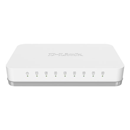 D-Link | Przełącznik | GO-SW-8G/E | Bezarządzany | Stacjonarny | Ilość portów 10/100 Mbps (RJ-45) | Ilość portów 1 Gbps (RJ-45) 