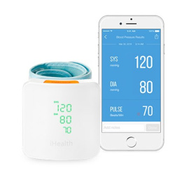 IHealth Wrist Blood Pressure Monitor BP7S White, Wireless, Weight 105 g