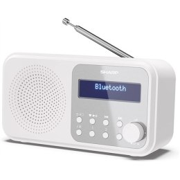 Sharp DR-P420(WH) Tokyo Portable Digital Radio, FM/DAB/DAB+, Bluetooth 5.0, USB or Battery Powered, Snowy White Sharp | White | 