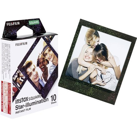 Fujifilm | Instax Square star Illumination Film natychmiastowy (10 pl) | 86 x 72 mm | Rozmiar wydruku: 86 mm x 72 mm, rozmiar ob Fujifilm | Instax Square star Illumination Film natychmiastowy (10 pl) | 86 x 72 mm | Rozmiar wydruku: 86 mm x 72 mm, rozmiar ob