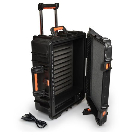 PORT CONNECT | Charging Suitcase 12 Units | Lockable door, rolling