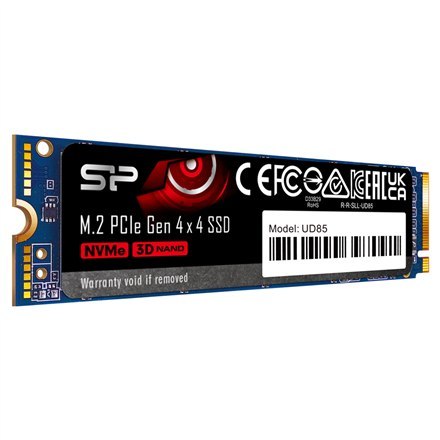 Silicon Power | SSD | UD85 | 250 GB | Format SSD M.2 2280 | Interfejs SSD PCIe Gen4x4 | Prędkość odczytu 3300 MB/s | Prędkość za