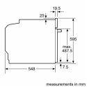 Bosch | HBA172BS0S | Piekarnik | 71 L | Elektryczny | Piroliza | Panel dotykowy | Wysokość 59.5 cm | Szerokość 59.4 cm | Ze stal