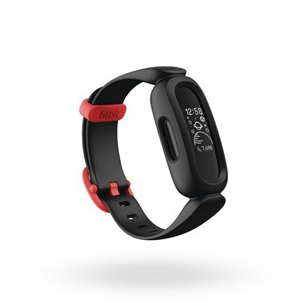 Fitbit Ace 3 Tracker fitness OLED Ekran dotykowy Wodoodporny Bluetooth Czarny/Racer Czerwony