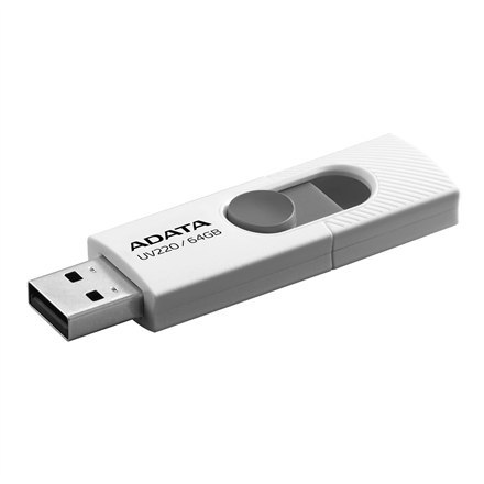 ADATA UV220 64 GB USB 2.0 Biało-Szary Pendrive