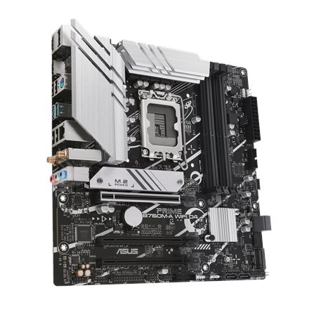 Asus | PRIME B760M-A WIFI D4 | Gniazdo procesora LGA1700 Socket | Typ chipsetu Intel B760 | Obsługa technologii pamięci RAM DDR4 Asus | PRIME B760M-A WIFI D4 | Gniazdo procesora LGA1700 Socket | Typ chipsetu Intel B760 | Obsługa technologii pamięci RAM DDR4
