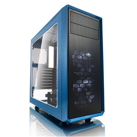 Fractal Design | Focus G | FD-CA-FOCUS-BU-W | Side window | Left side panel - Tempered Glass | Blue | ATX | Power supply include