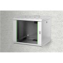 Digitus | Wall Mounting Cabinet | DN-19 09-U | Grey | IP protection class: IP20; Front door: Glass door, single opening; Cabinet