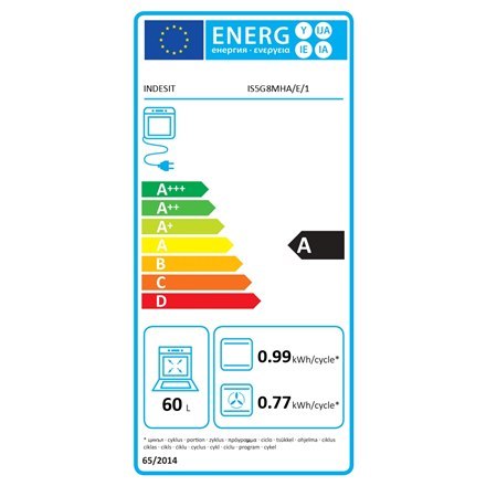Kuchenka INDESIT | IS5G8MHA/E/1 | Typ płyty gazowa | Typ piekarnika elektryczna | Antracyt | Szerokość 50 cm | Grillowanie | Głę Kuchenka INDESIT | IS5G8MHA/E/1 | Typ płyty gazowa | Typ piekarnika elektryczna | Antracyt | Szerokość 50 cm | Grillowanie | Głę