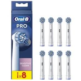 Oral-B | Wymienne główki szczoteczki do zębów | EB60X-8 Sensitive Clean Pro | Główki | Dla dorosłych | Liczba główek szczoteczki