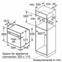 Bosch | Piekarnik | HBG7221B1 | 71 L | Elektryczny | Hydrolityczny | Dotykowy | Wysokość 59,5 cm | Szerokość 59,4 cm | Czarny