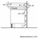 Bosch | Płyta | PUE612BB1J | Indukcja | Liczba palników/stref gotowania 4 | Dotykowa | Timer | Biały