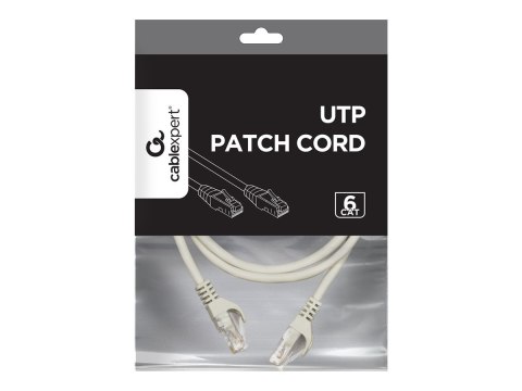 Cablexpert UTP Cat6 Patch cord, grey, 2 m Cablexpert UTP Cat6 Patch cord, grey, 2 m