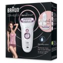 Depilator Braun Silk-épil 9 SensoSmart™ 9/700 | Czas pracy do 50 min | Liczba poziomów mocy 2 | Mokre i suche | Biały/fioletowy Depilator Braun Silk-épil 9 SensoSmart™ 9/700 | Czas pracy do 50 min | Liczba poziomów mocy 2 | Mokre i suche | Biały/fioletowy