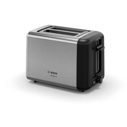 Bosch | TAT3P420 | DesignLine Toaster | Power 970 W | Number of slots 2 | Housing material Stainless steel | Stainless steel/Bl