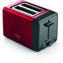 Bosch TAT4P424 DesignLine Toaster, 970 W, 2 slots, Red Bosch | TAT4P424 | DesignLine Toaster | Power 970 W | Number of slots 2 |