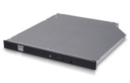 H.L Data Storage 9.5mm Slim DVD-Writer GUD0N Internal, Interface SATA, DVD?RW, CD read speed 24 x, CD write speed 24 x, Black