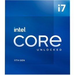 Intel i7-11700K, 3,6 GHz, LGA1200, Wątki procesora 16, Opakowanie detaliczne, Rdzenie procesora 8, 125 W, Komponent do komputera