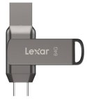 Lexar | Pendrive 2 w 1 | JumpDrive Dual Drive D400 | 64 GB | USB 3.1 | Szary