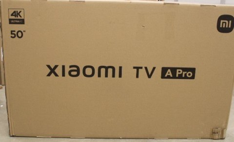 Xiaomi A Pro | 50" (125 cm) | Smart TV | Google TV | UHD | Black | DAMAGED PACKAGING Xiaomi A Pro | 50" (125 cm) | Smart TV | Google TV | UHD | Black | DAMAGED PACKAGING