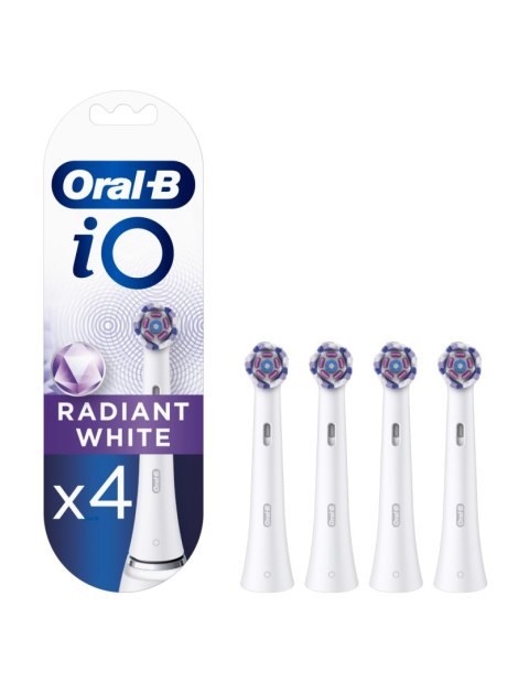 Oral-B | Wymiana szczoteczki | iO Radiant White | Główki | Dla dorosłych | Liczba główek szczoteczki w zestawie 4 | Liczba trybó