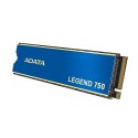 ADATA | LEGEND 750 | 500 GB | SSD form factor M.2 2280 | Solid-state drive interface PCIe Gen3x4 | Read speed 3500 MB/s | Write 